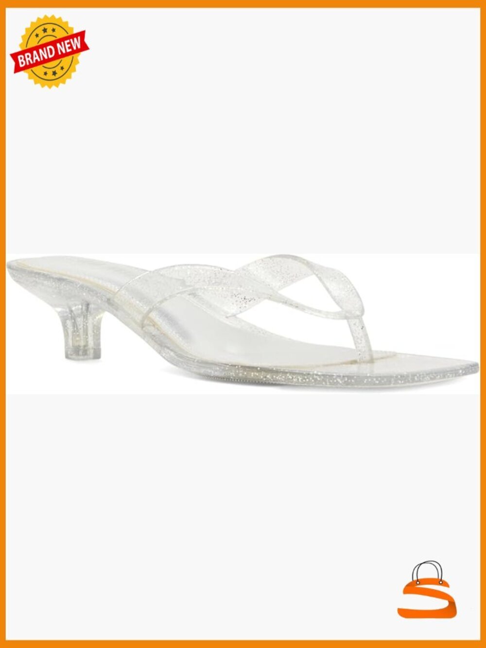 Women's Kitten Heel Sandals, Square Toe Dress Sandals, Slip On Heeled Sandals 2"